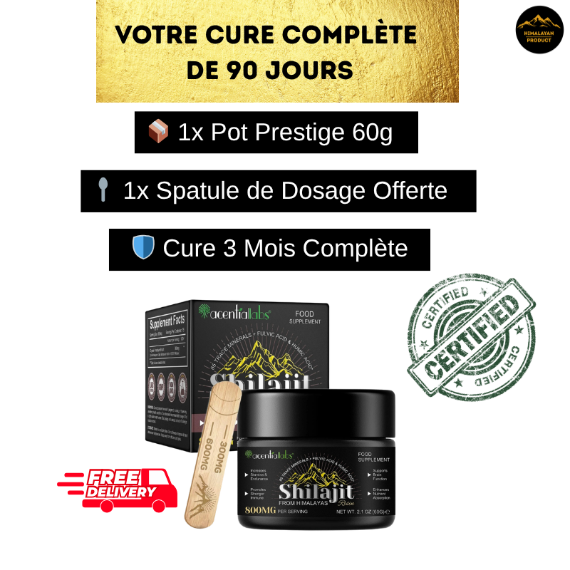 L'Or Noir de l'Himalaya : Véritable Résine de Shilajit Ayurvédique – Qualité Supérieure